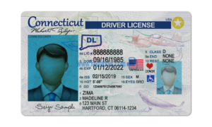 Connecticut driver license Psd Template