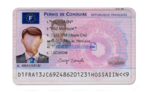 France driver license Psd Template