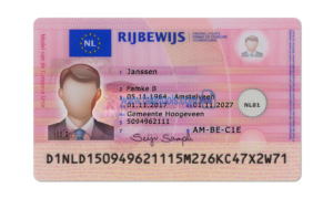 Netherlands driver license Psd Template