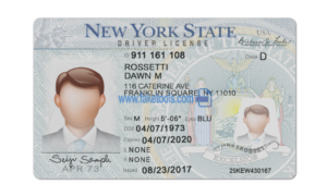 New York driver license Psd Template