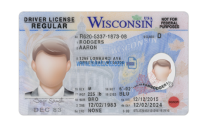 Wisconsin driver license Psd Template