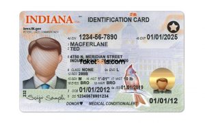 Indiana driver license Psd Template New